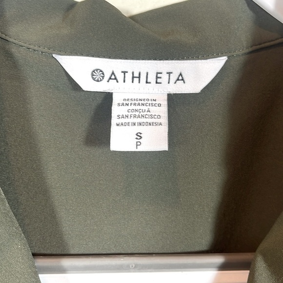 Athleta Avenue Olive Green Romper size small - Picture 5 of 9